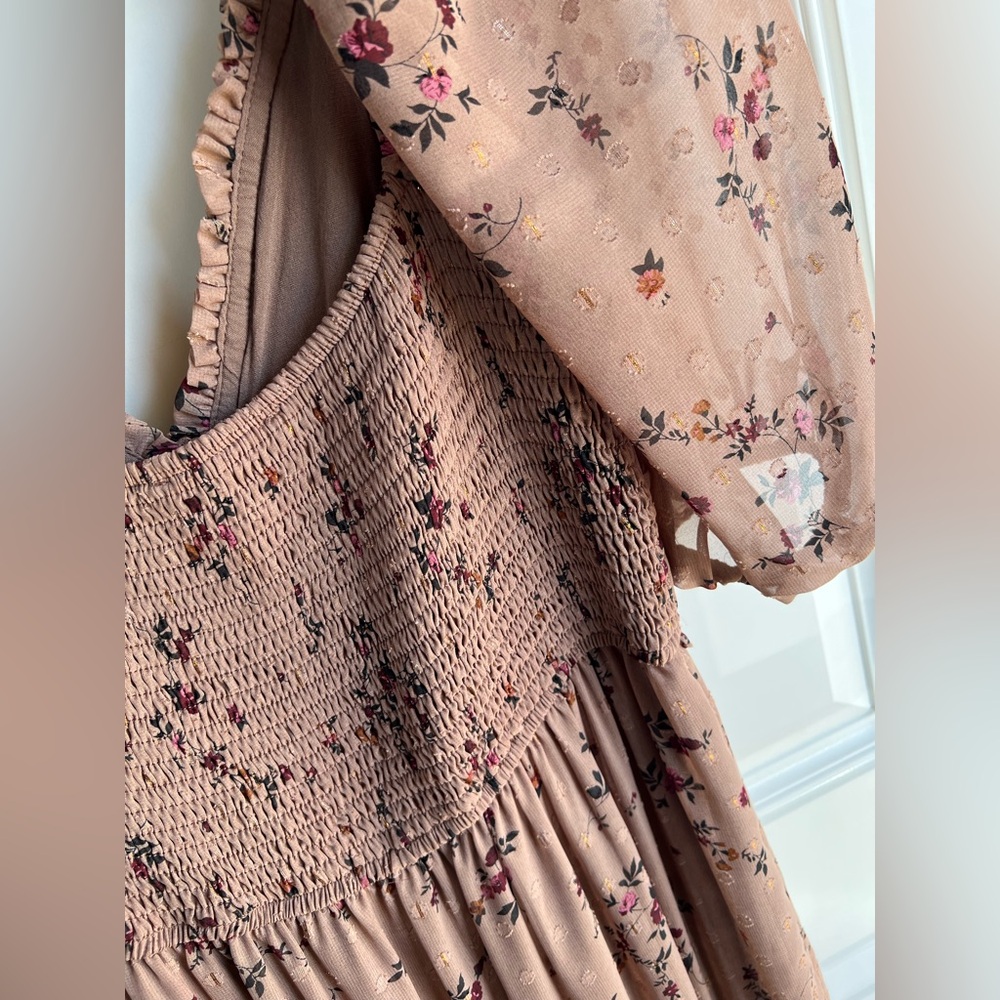 STORIA FLORAL AND EYELET MAXI DRESS - Picture 7 of 10